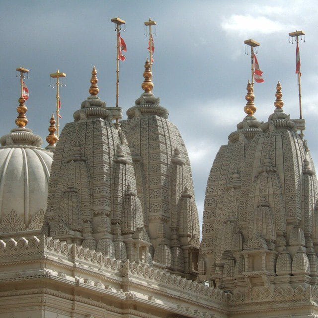 Image of Neasden temple gold plated items