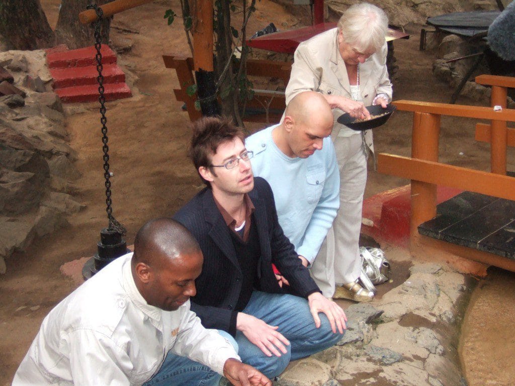 Presenter Ashley Hames with contributors