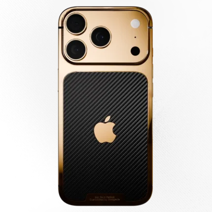 24K Gold Carbon iPhone 17 back.webp